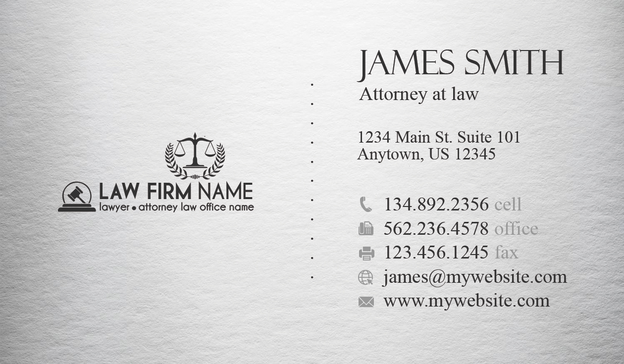 law firm business cards