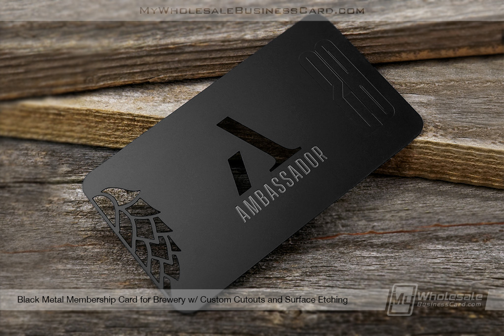 Stainless steel business cards