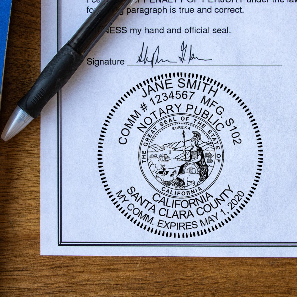 State compliant notary kit