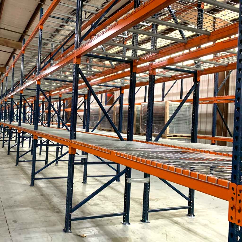 Warehouse rack beams
