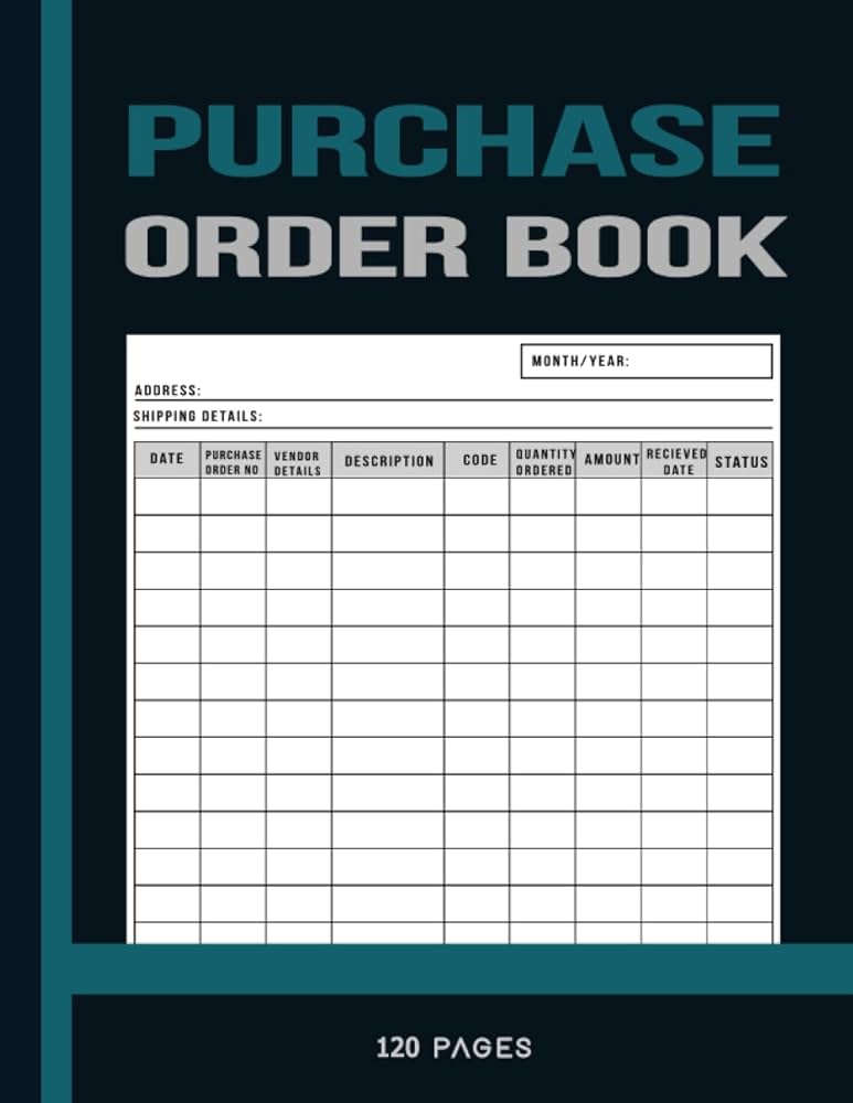 Coil-bound purchase order books
