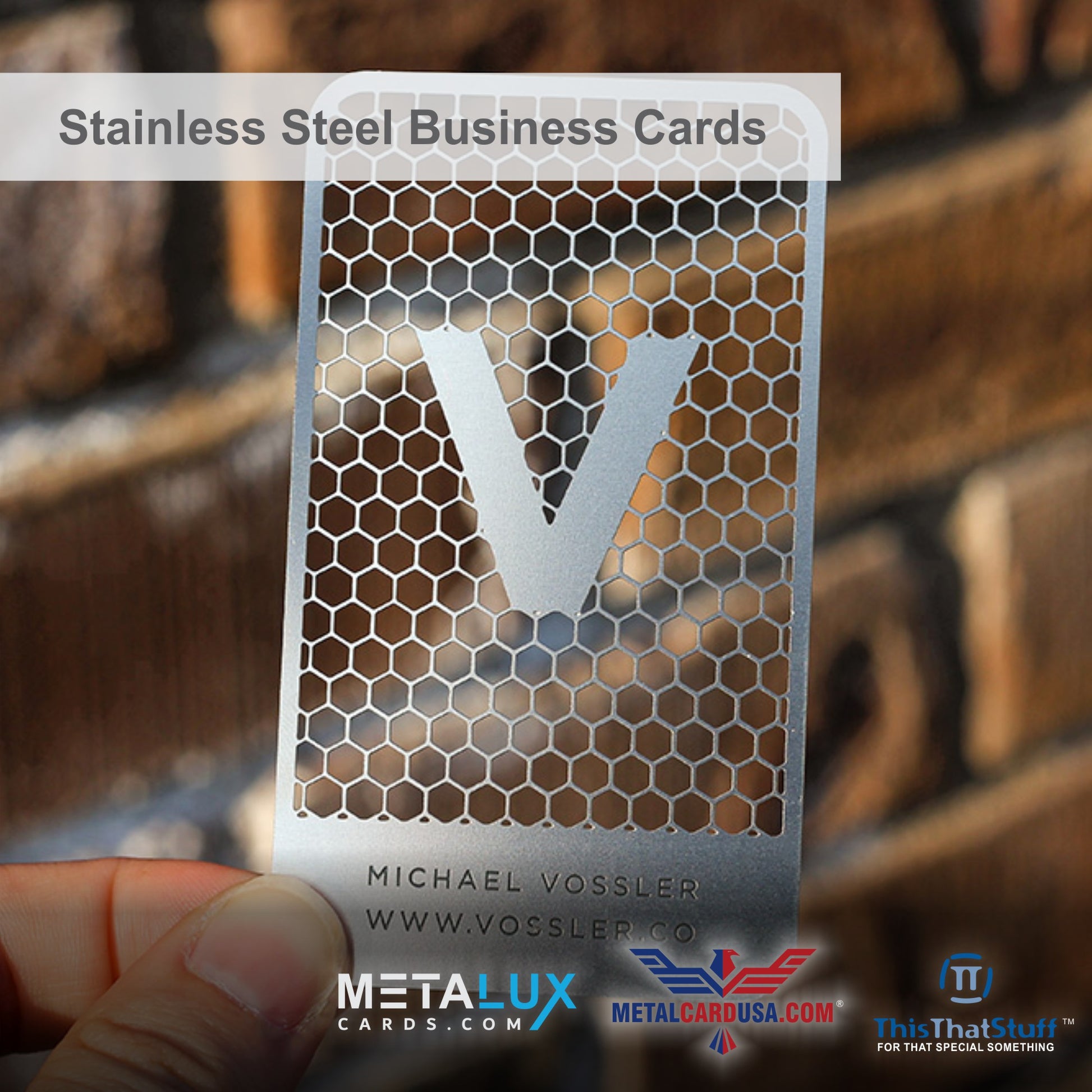 Custom metal business cards