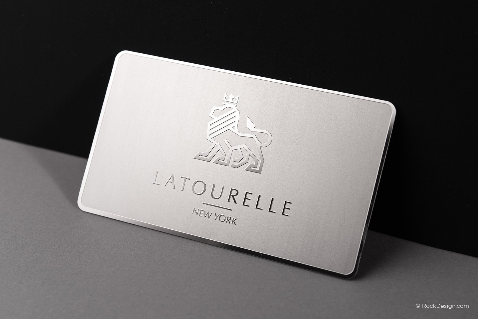 Matte black stainless steel cards