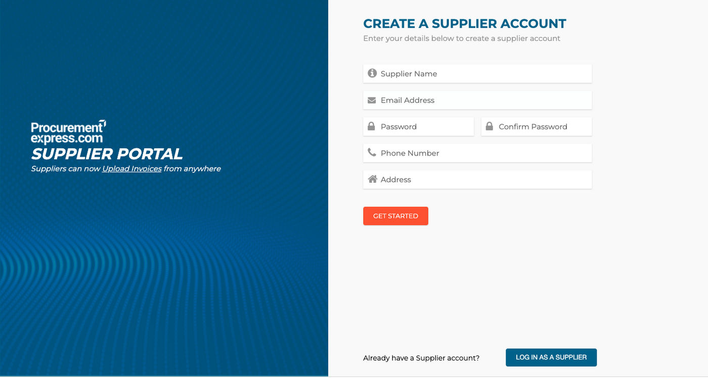 corporate supplier login