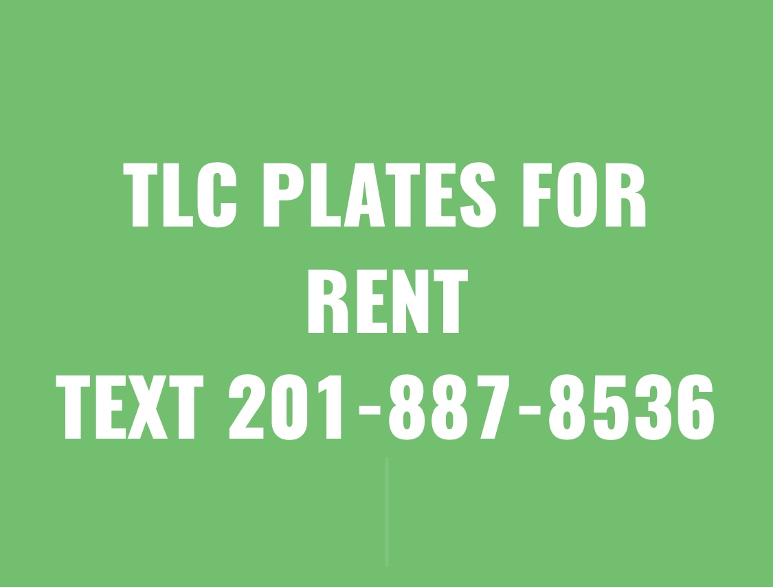 TLC plate for personal vehicle