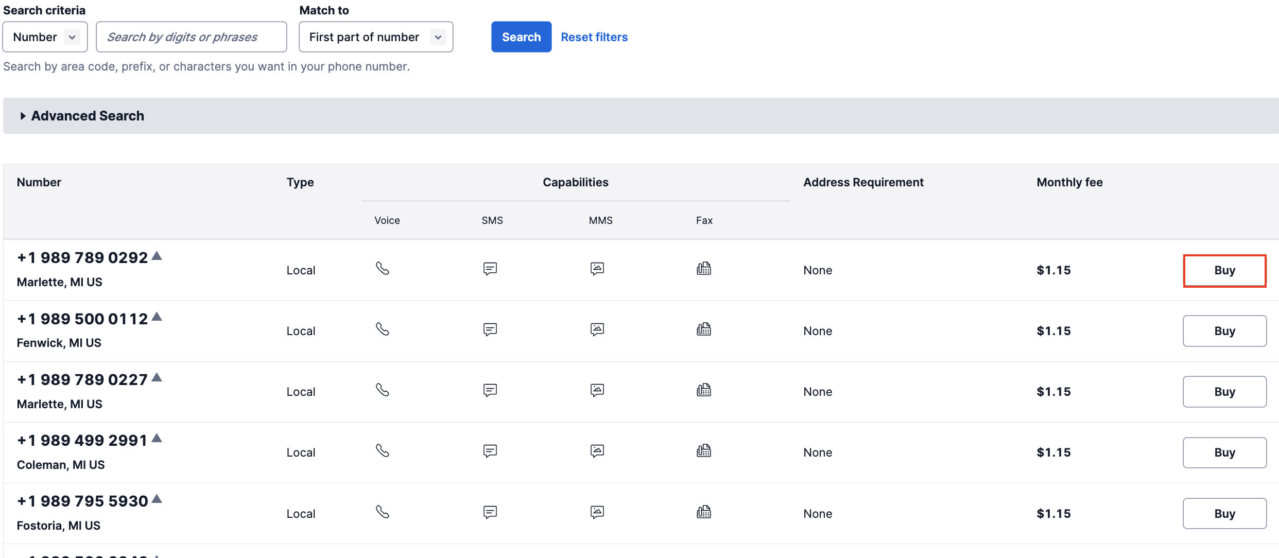 Twilio trial limitations