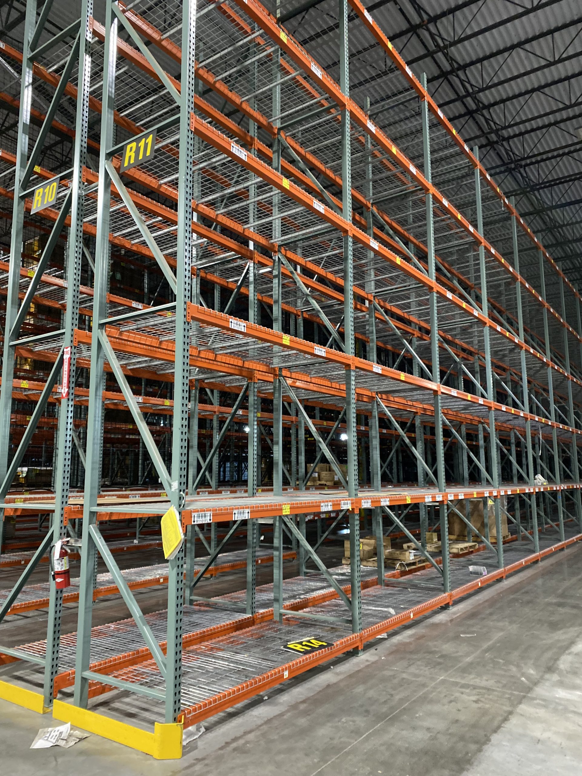 Used pallet rack frames
