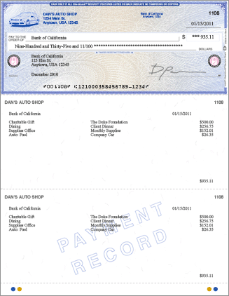 QuickBooks compatible voucher checks