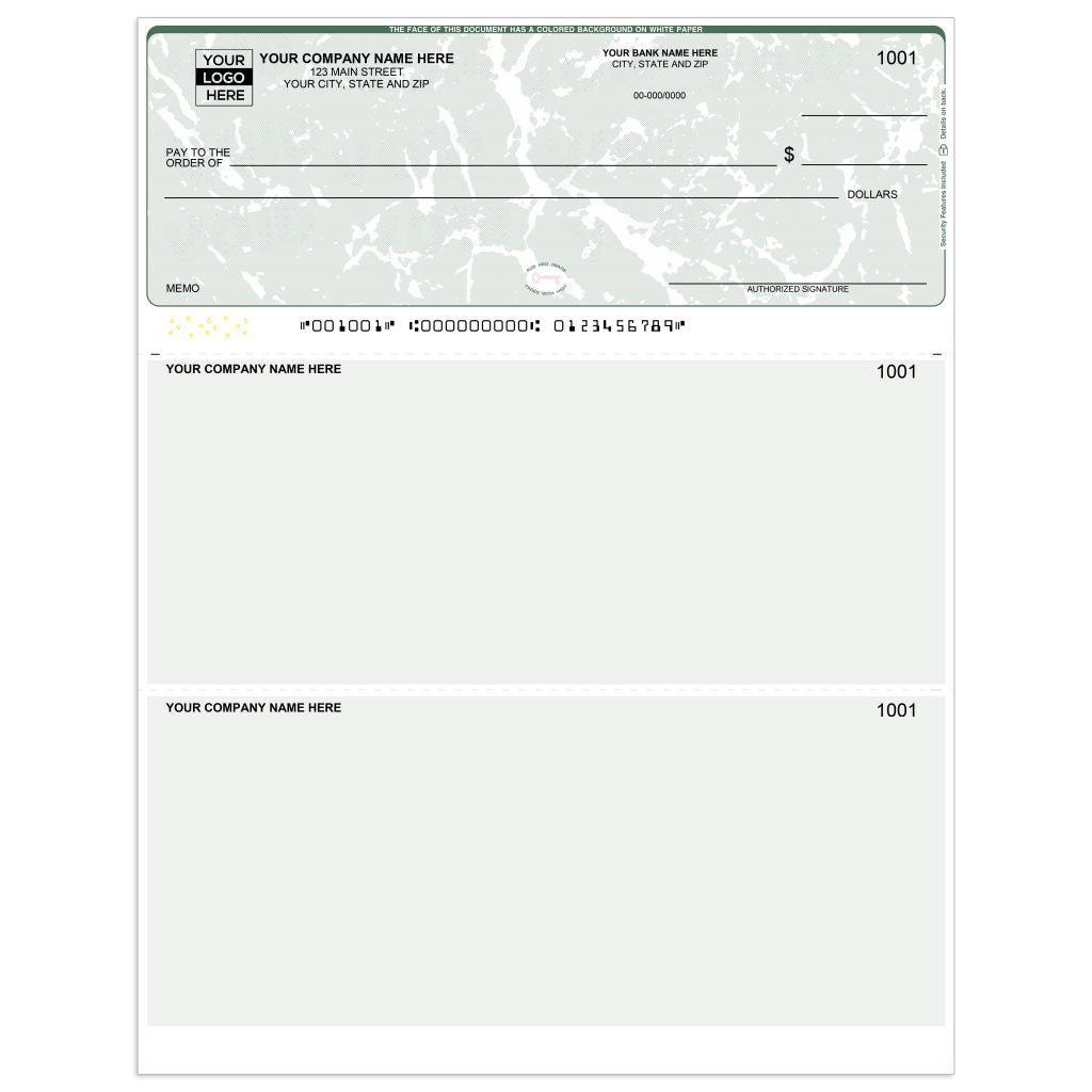 Laser voucher checks for QuickBooks