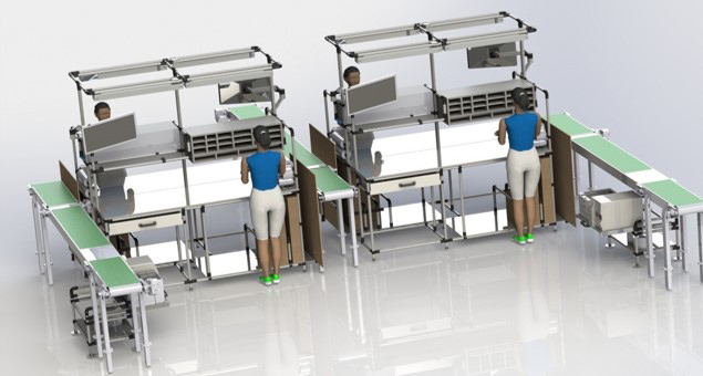 Industrial assembly benches