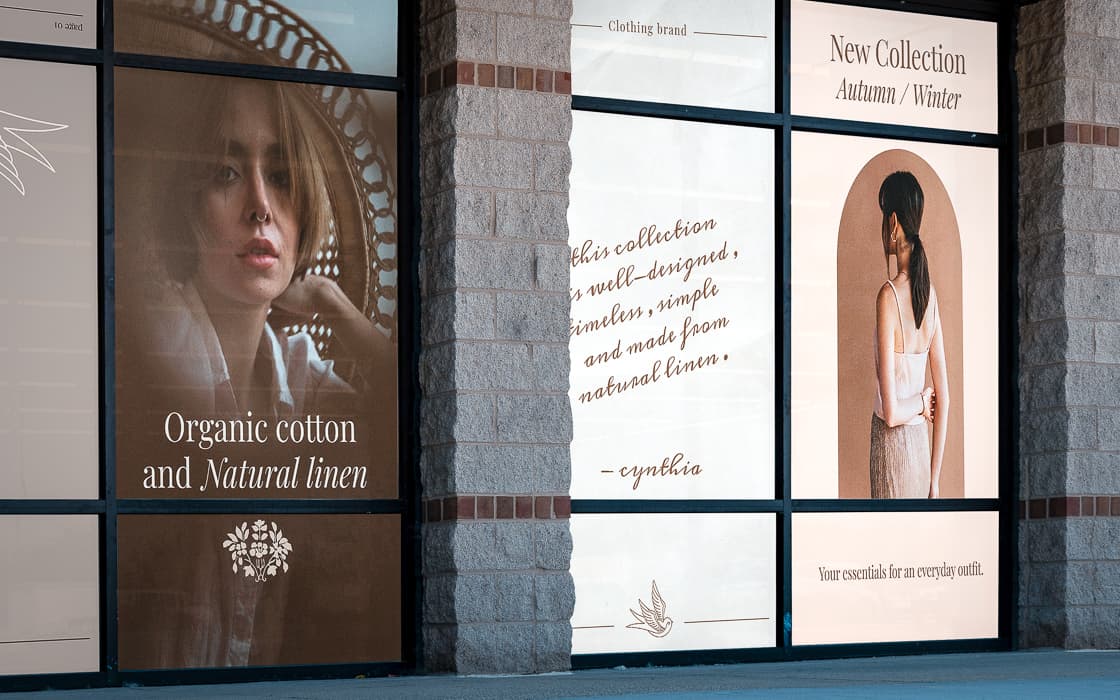 promotional window clings