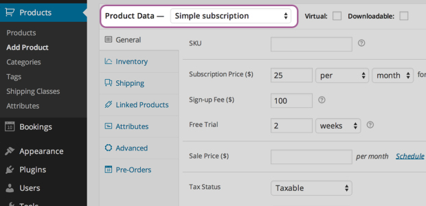 WooCommerce recurring payments
