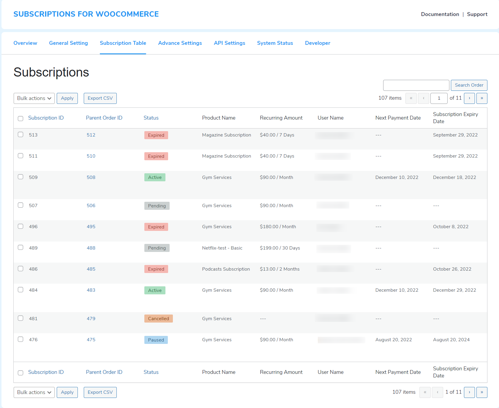 E-commerce recurring billing