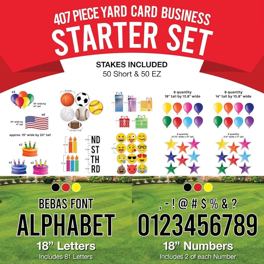 Yard card business startup kit